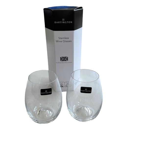 Dartington Stemless Wine Glasses Set of Two - Picture 1 of 5